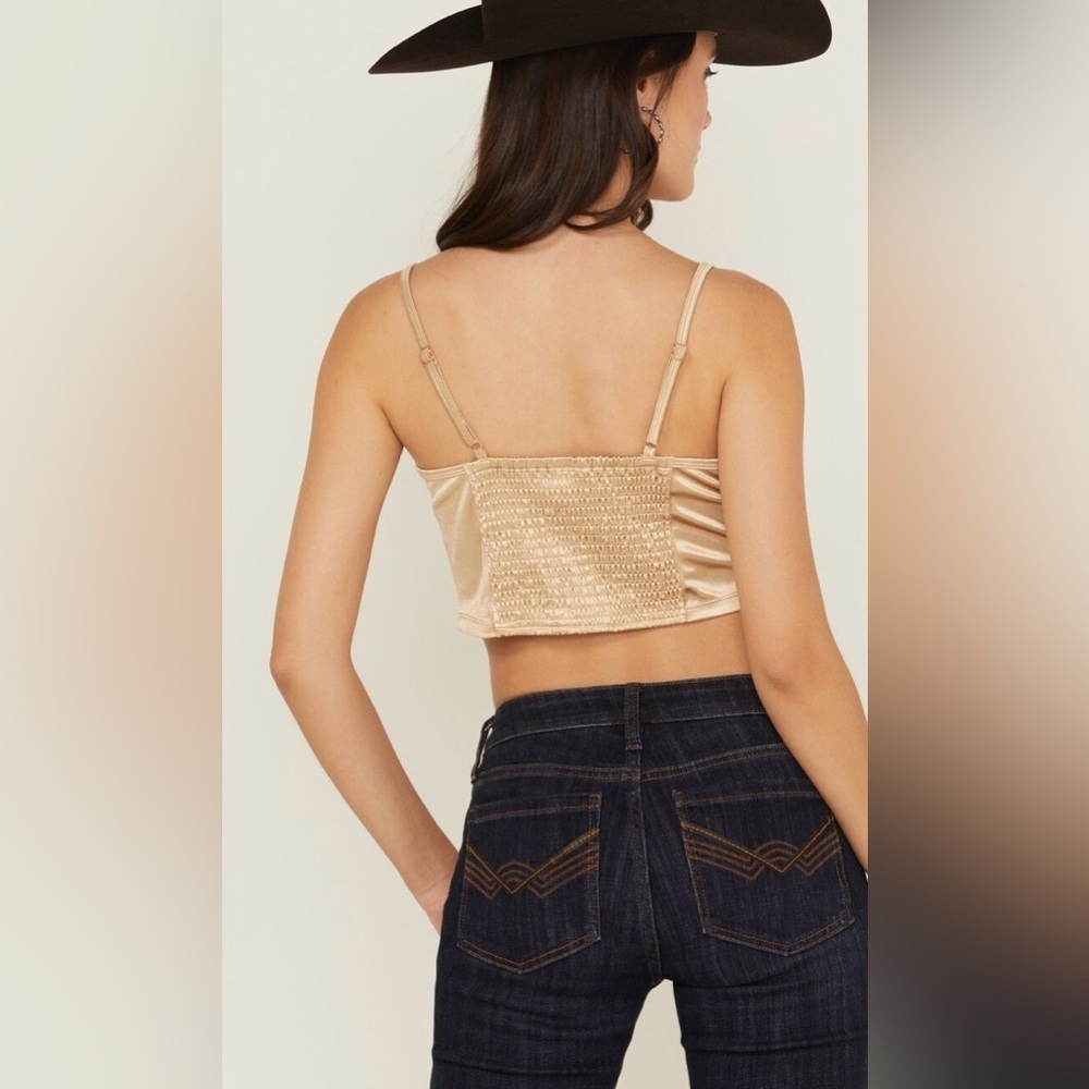 NEW…FREE PEOPLE Casino Royal Bra Tank Top - Picture 3 of 5